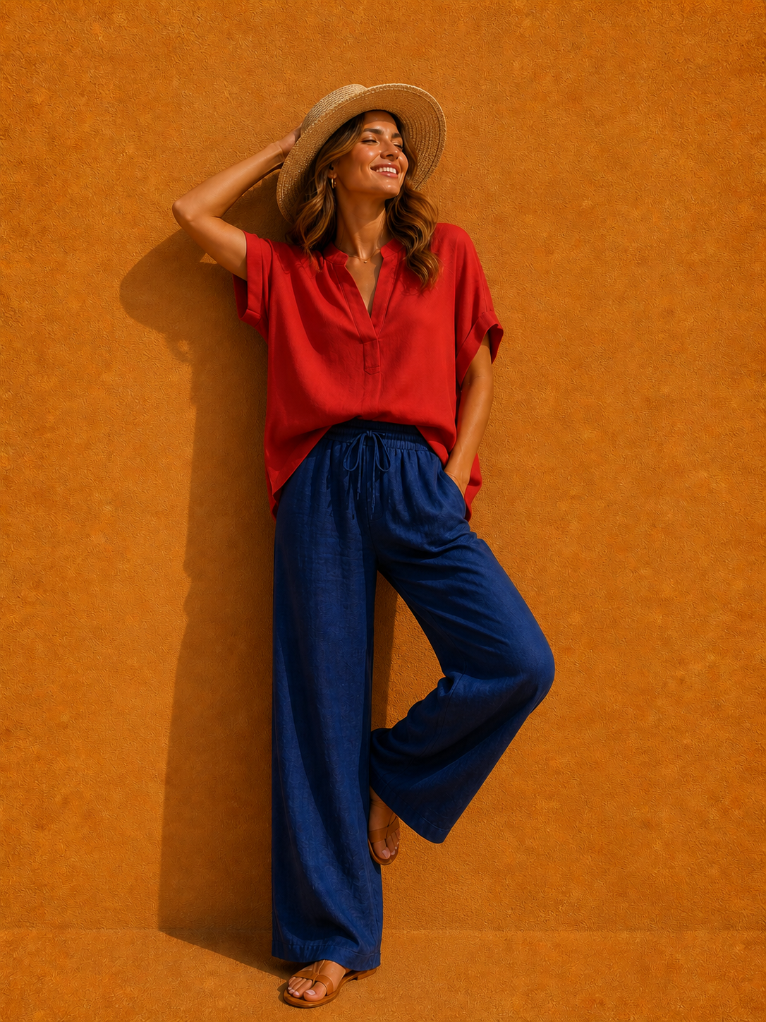 V-hals Bluse